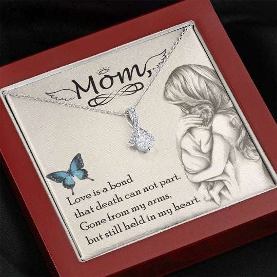 Mom Necklace, Gift For Mom Alluring Beauty Necklace Love Is A Bond Gifts for Mother (Mom) Rakva