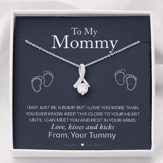 Mom Necklace, Gift For Mom Alluring Beauty Necklace Love Kisses And Kicks Gifts for Mother (Mom) Rakva