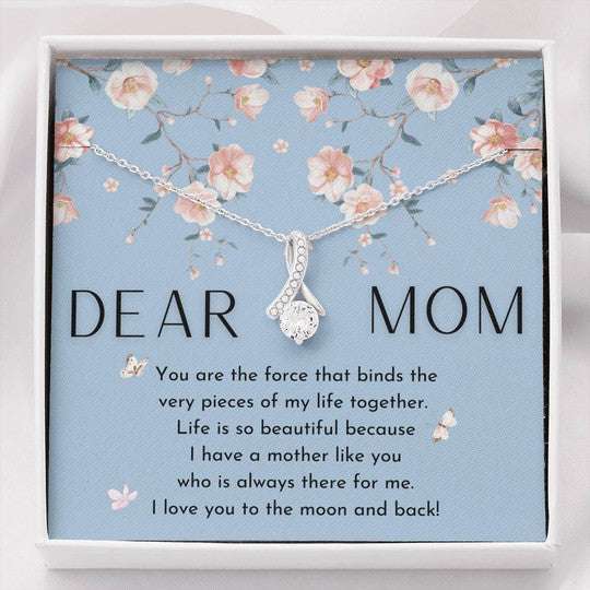 Mom Necklace, Gift For Mom Alluring Beauty Necklace Love You To The Moon Gifts for Mother (Mom) Rakva