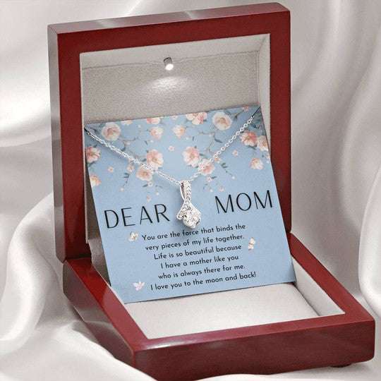 Mom Necklace, Gift For Mom Alluring Beauty Necklace Love You To The Moon Gifts for Mother (Mom) Rakva