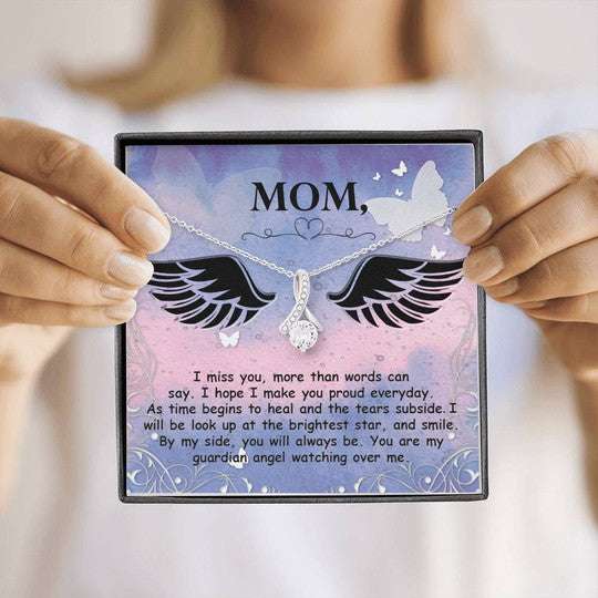 Mom Necklace, Gift For Mom Alluring Beauty Necklace Miss You More Than Words Can Say Gifts for Mother (Mom) Rakva