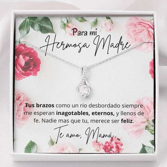 Mom Necklace, Gift For Mom Alluring Beauty Necklace Nadie Mas Que Tu Gifts for Mother (Mom) Rakva