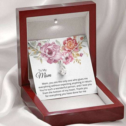 Mom Necklace, Gift For Mom Alluring Beauty Necklace Thank You For Everything You’Ve Done Gifts for Mother (Mom) Rakva