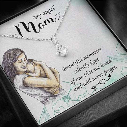 Mom Necklace, Gift For Mom Alluring Beauty Necklace We Loved And Will Never Forget Gifts for Mother (Mom) Rakva