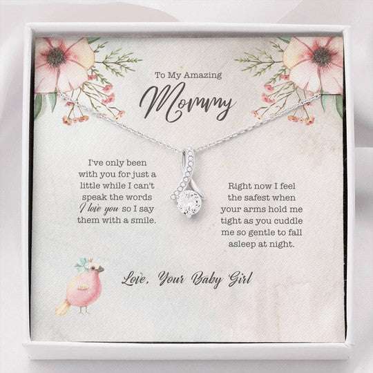 Mom Necklace, Gift For Mom Alluring Beauty Necklace When Your Arms Hold Me Gifts for Mother (Mom) Rakva