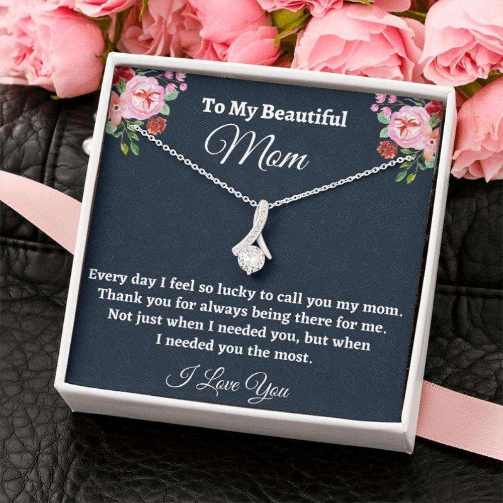 Mom Necklace, Gift For Mom, Birthday Gift For Mom, Present From Daughter To Mother Christmas Gifts For Daughter Rakva