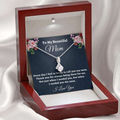 Mom Necklace, Gift For Mom, Birthday Gift For Mom, Present From Daughter To Mother Christmas Gifts For Daughter Rakva