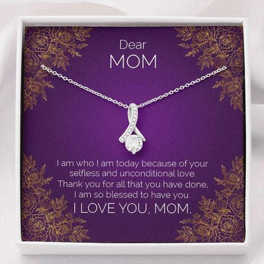 Mom Necklace, Gift For Mom Blessed To Have You Alluring Beauty Necklace Gifts for Mother (Mom) Rakva