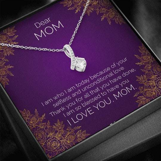 Mom Necklace, Gift For Mom Blessed To Have You Alluring Beauty Necklace Gifts for Mother (Mom) Rakva