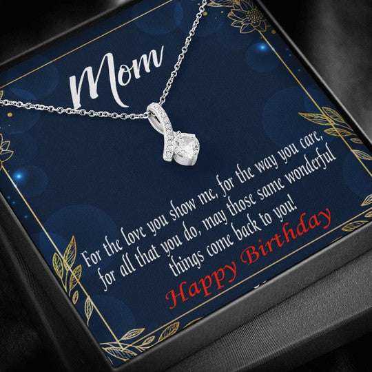 Mom Necklace, Gift For Mom For The Love You So Me Alluring Beauty Necklace Gifts for Mother (Mom) Rakva