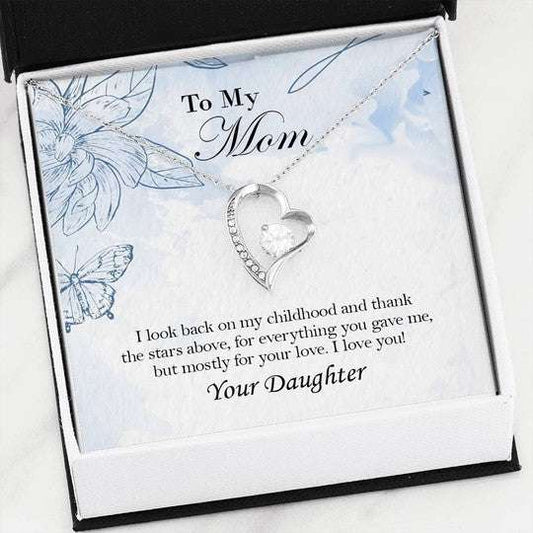 Mom Necklace, Gift For Mom Forever Love Necklace Gifts for Mother (Mom) Rakva