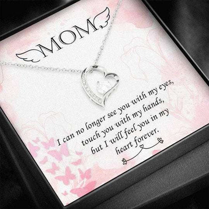 Mom Necklace, Gift For Mom Forever Love Necklace I Will Feel You In My Heart Forever Gifts for Mother (Mom) Rakva