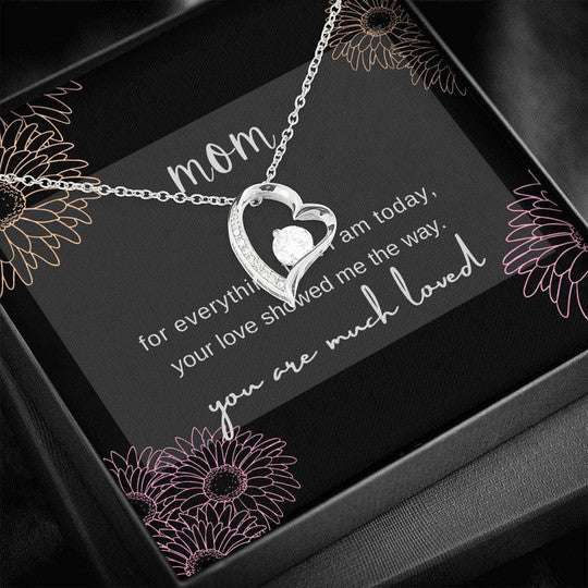 Mom Necklace, Gift For Mom Forever Love Necklace You Are Much Loved Gifts for Mother (Mom) Rakva