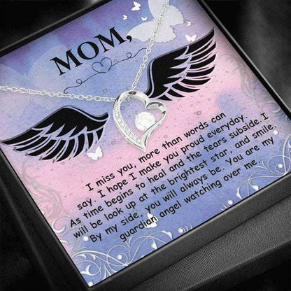 Mom Necklace, Gift For Mom Forever Love Necklace You Are My Angel Watching Over Me Gifts for Mother (Mom) Rakva