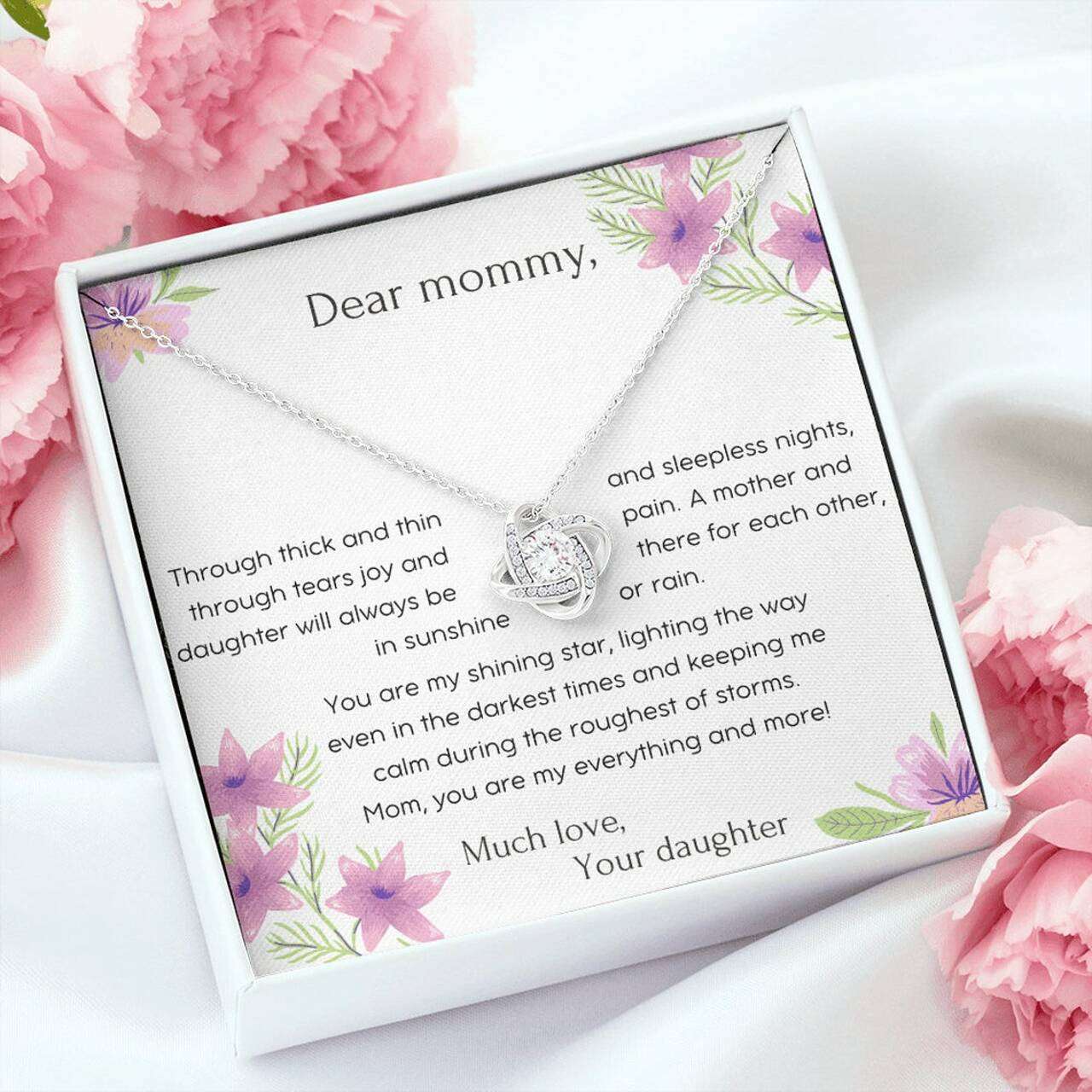 Mom Necklace, Gift For Mom From Daughter Necklace My Everything And More Gifts For Daughter Rakva