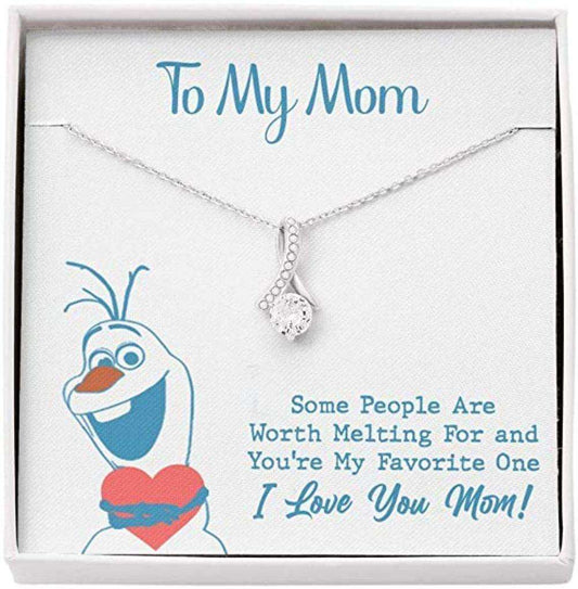 Mom Necklace, Gift For Mom From Daughter Son To My Mom Worth Melting Necklace Gifts For Daughter Rakva