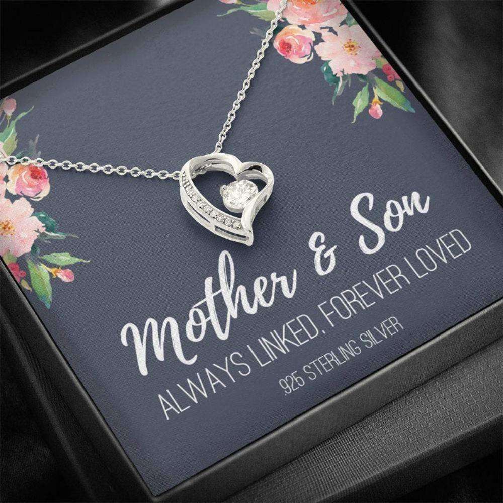 Mom Necklace, Gift For Mom From Son, Mother Son Gifts, Sentimental Gift For Mom, Love You To The Moon Necklace Gifts for Mother (Mom) Rakva