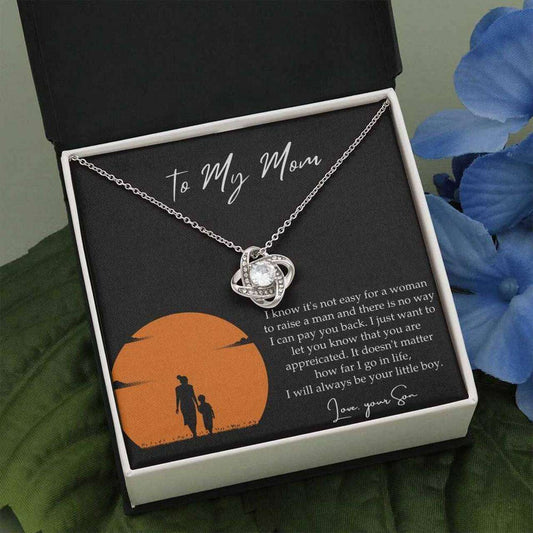 Mom Necklace, Gift For Mom From Son To My Mom Necklace Always Be Your Little Boy Gifts for Mother (Mom) Rakva