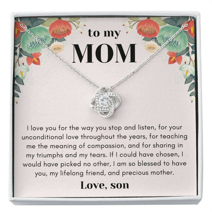 Mom Necklace, Gift For Mom From Son To My Mom Necklace Gifts for Mother (Mom) Rakva