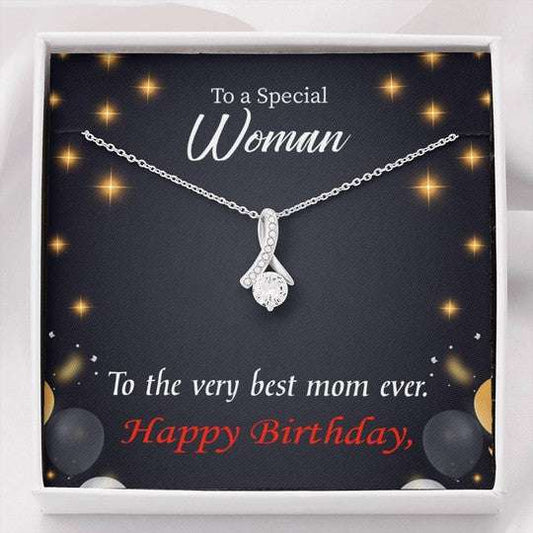 Mom Necklace, Gift For Mom Happy Birthday Alluring Beauty Necklace Gifts for Mother (Mom) Rakva