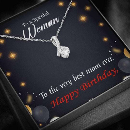 Mom Necklace, Gift For Mom Happy Birthday Alluring Beauty Necklace Gifts for Mother (Mom) Rakva