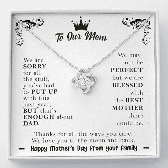 Mom Necklace, Gift For Mom Happy Mother’S Day Thanks For All The Ways You Care Necklace Gifts for Mother (Mom) Rakva