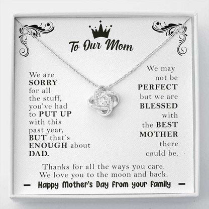 Mom Necklace, Gift For Mom Happy Mother’S Day Thanks For All The Ways You Care Necklace Gifts for Mother (Mom) Rakva