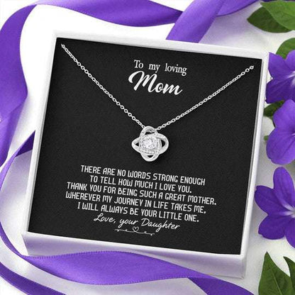 Mom Necklace, Gift For Mom How Much I Love You Black Love Knot Necklace Gifts for Mother (Mom) Rakva