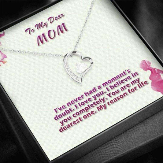 Mom Necklace, Gift For Mom I Belive In You Completely Forever Love Necklace Gifts for Mother (Mom) Rakva