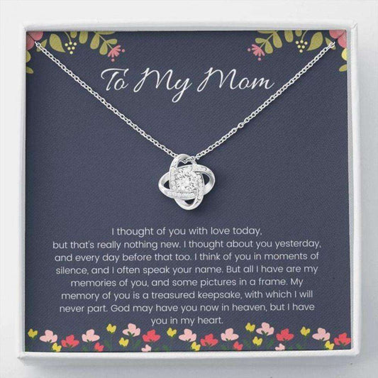 Mom Necklace, Gift For Mom I Have You In My Heart Love Knot Necklace Gifts for Mother (Mom) Rakva