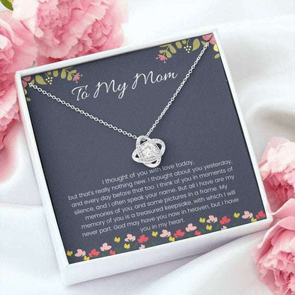 Mom Necklace, Gift For Mom I Have You In My Heart Love Knot Necklace Gifts for Mother (Mom) Rakva