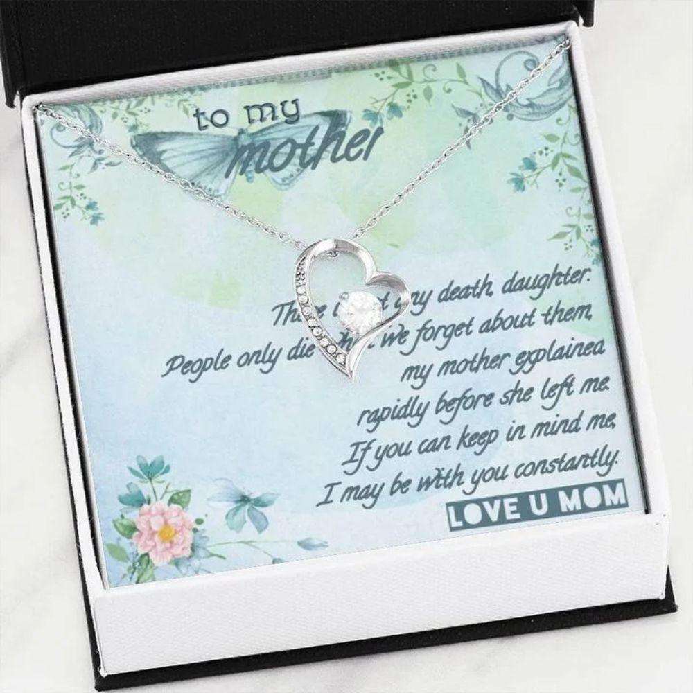 Mom Necklace, Gift For Mom I May Be With You Constantly Forever Love Necklace Gifts for Mother (Mom) Rakva