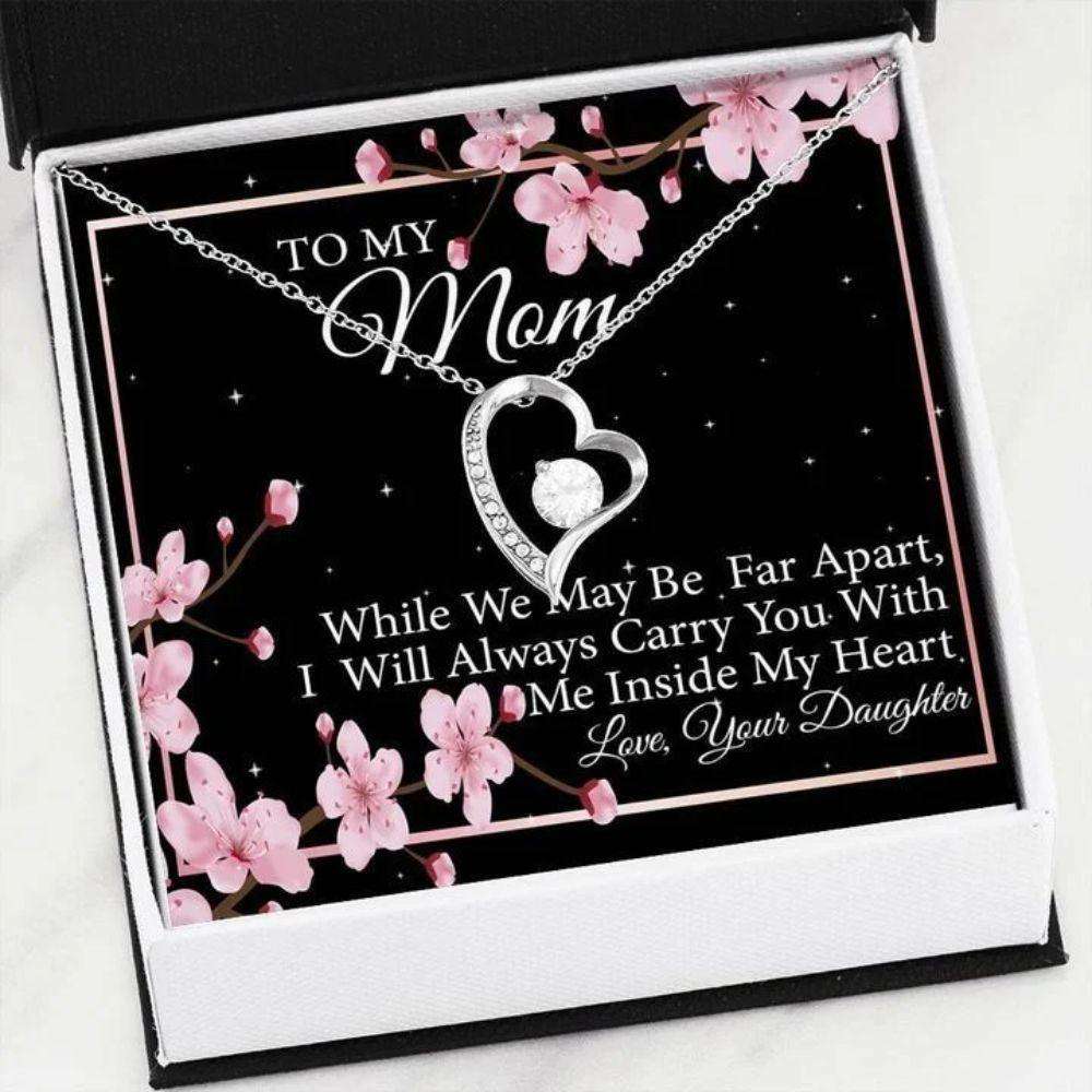 Mom Necklace, Gift For Mom I’Ll Always Carry You Forever Love Necklace Gifts for Mother (Mom) Rakva