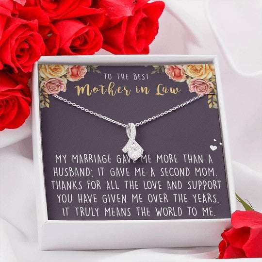 Mom Necklace, Gift For Mom In Law Necklace Marriage Gave Me More Than A Husband Gifts for Mother (Mom) Rakva