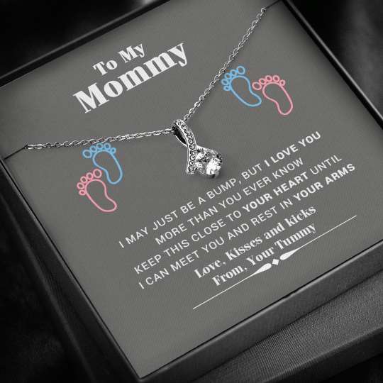 Mom Necklace, Gift For Mom Keep This Close To Your Heart Alluring Beauty Necklace Gifts for Mother (Mom) Rakva