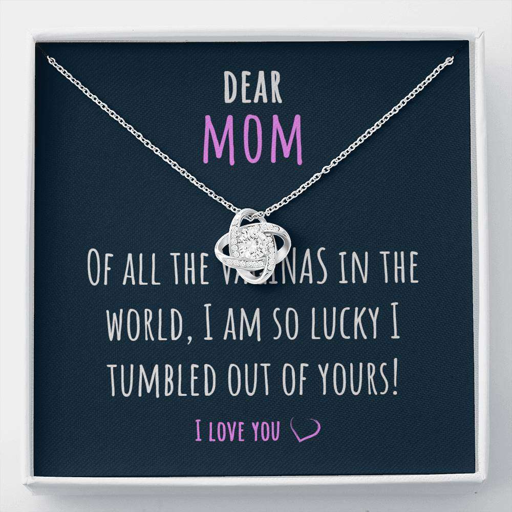 Mom Necklace, Gift For Mom “ Love Knot Necklace Gifts for Mother (Mom) Rakva