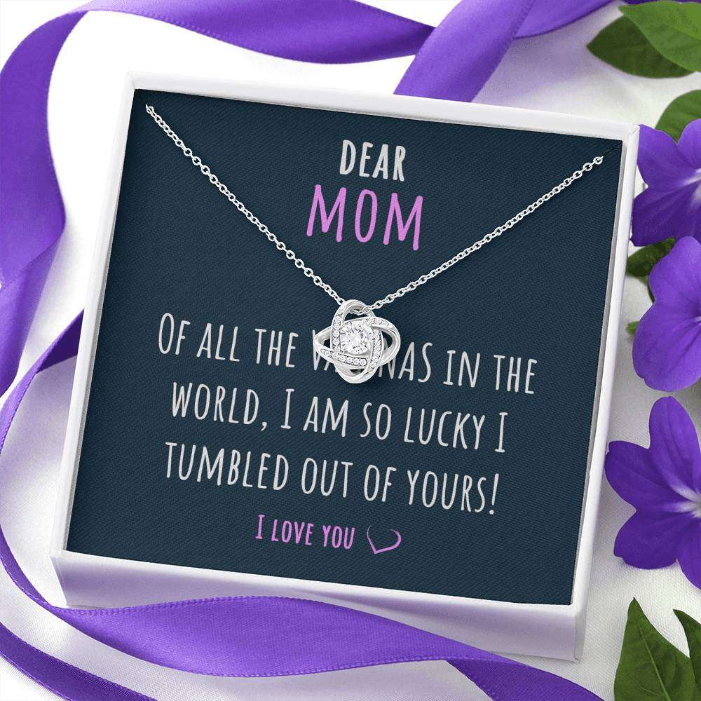 Mom Necklace, Gift For Mom “ Love Knot Necklace Gifts for Mother (Mom) Rakva