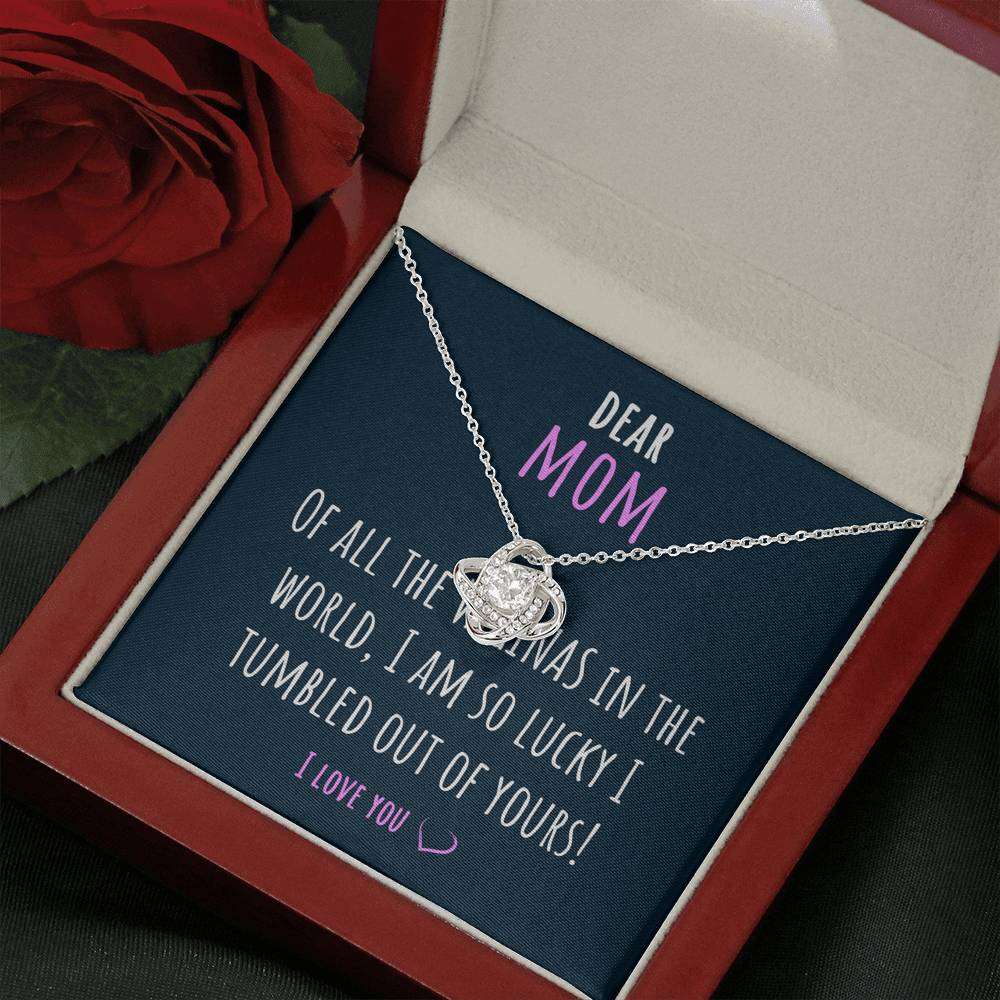 Mom Necklace, Gift For Mom “ Love Knot Necklace Gifts for Mother (Mom) Rakva