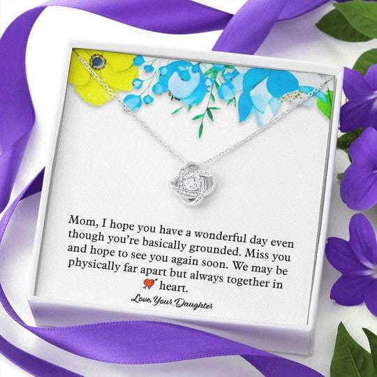 Mom Necklace, Gift For Mom Love Knot Necklace Hope You Have A Wonderful Day Gifts for Mother (Mom) Rakva