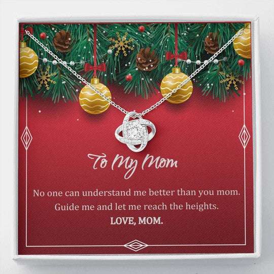 Mom Necklace, Gift For Mom Love Knot Necklace No One Can Understand Me Better Than You Gifts for Mother (Mom) Rakva