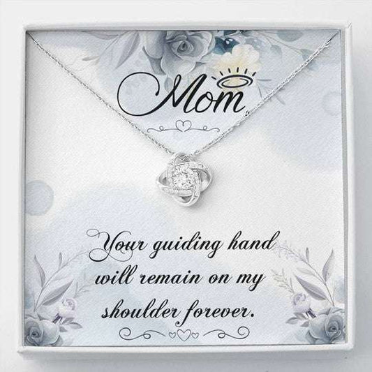 Mom Necklace, Gift For Mom Love Knot Necklace Thank For Your Guilding Gifts for Mother (Mom) Rakva