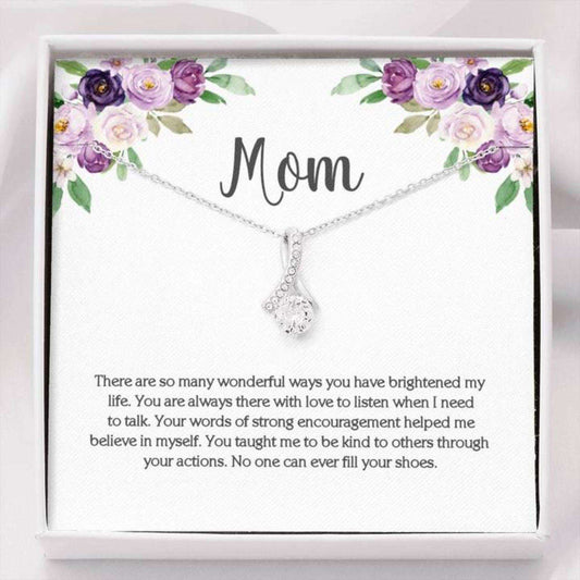 Mom Necklace, Gift For Mom, Mom Cz Necklace On Meaningful Gifts for Mother (Mom) Rakva