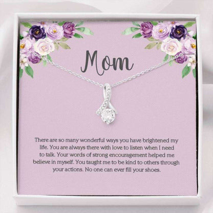 Mom Necklace, Gift For Mom, Mom Cz Necklace On Meaningful Gifts for Mother (Mom) Rakva