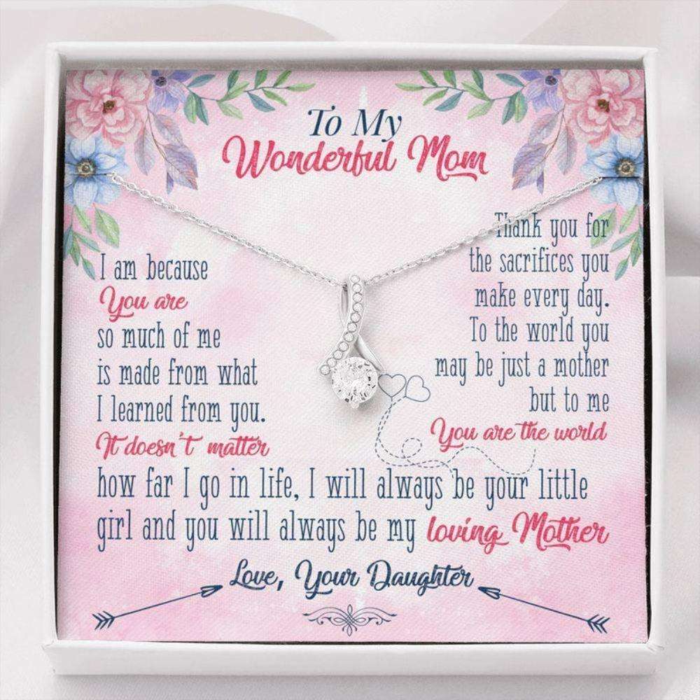 Mom Necklace, Gift For Mom, Mom Gift From Daughter Necklace, Gifts For Mom, Mother Necklace Gifts For Daughter Rakva