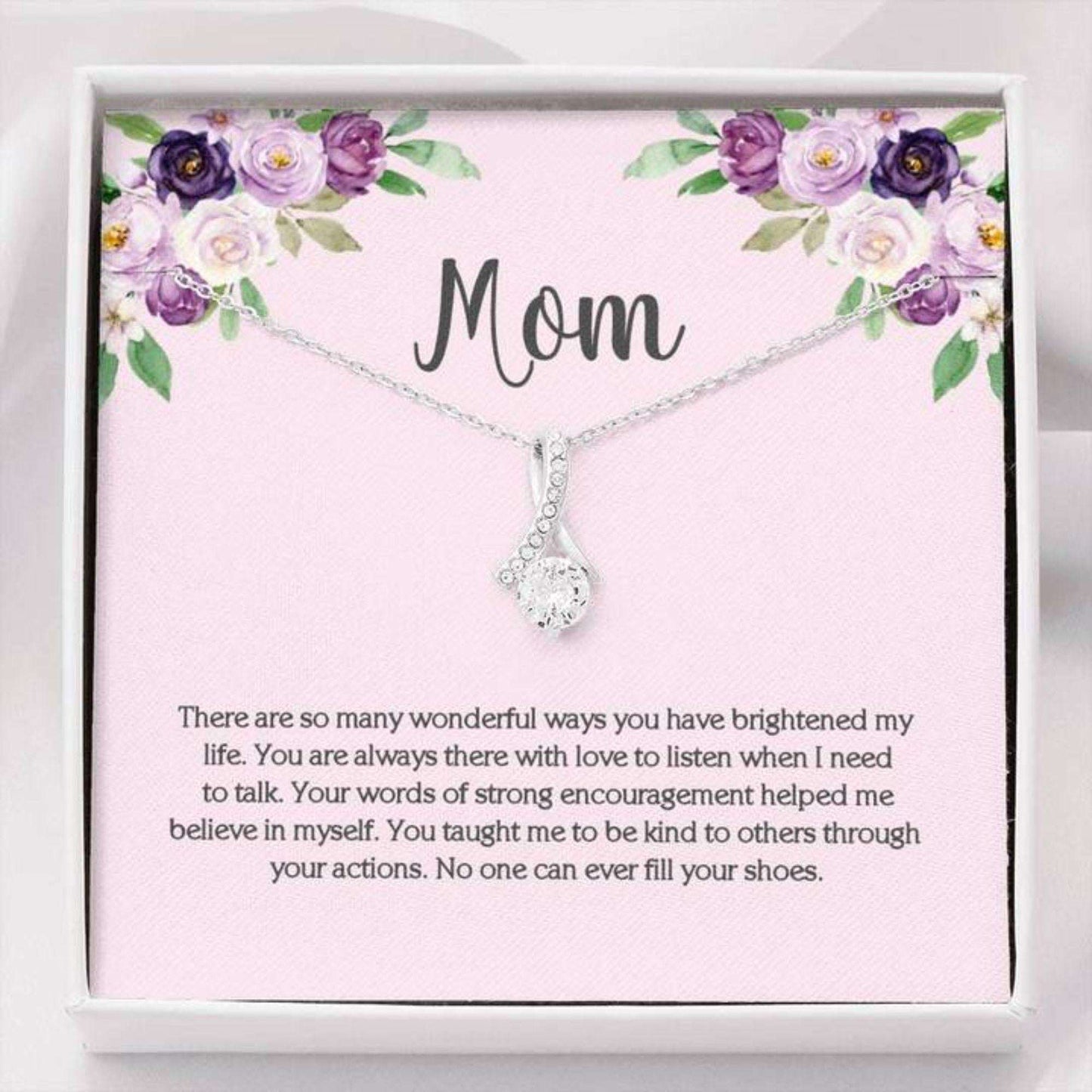 Mom Necklace, Gift For Mom, Mom Necklace On With Cz Pendant Necklace Gifts for Mother (Mom) Rakva