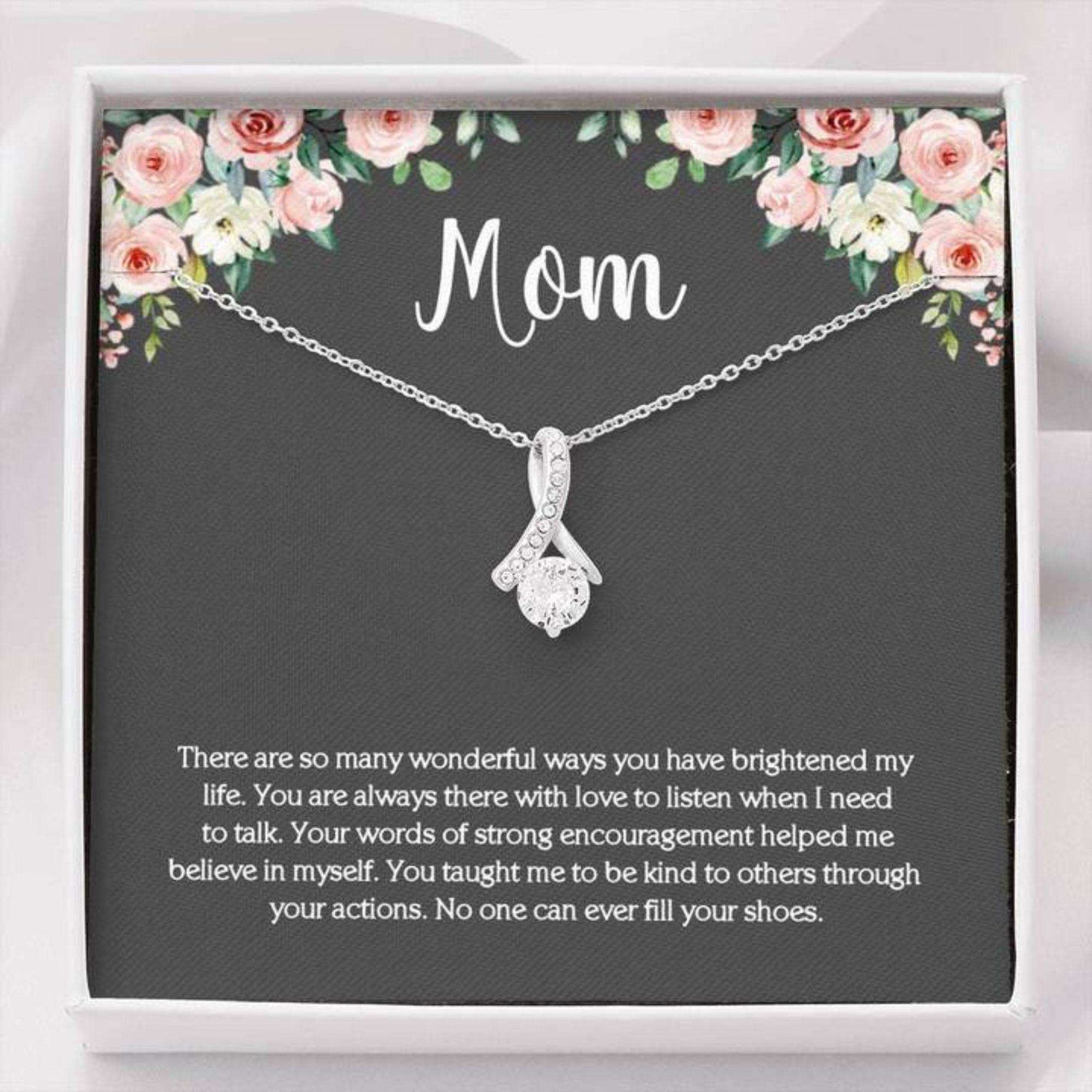 Mom Necklace, Gift For Mom, Mom Necklace With Cz Pendant Gifts for Mother (Mom) Rakva