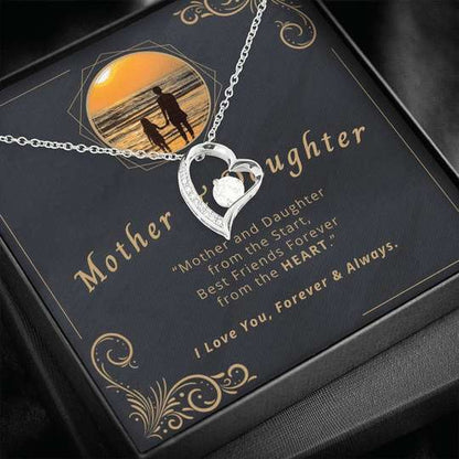 Mom Necklace, Gift For Mom Mother And Daughter From The Start Forever Love Necklace Gifts For Daughter Rakva