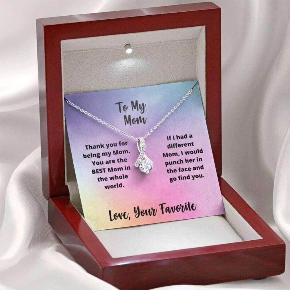 Mom Necklace, Gift For Mom, Mothers Day Gift From Kids, Thoughtful Gift Necklace For Mother Gifts for Mother (Mom) Rakva