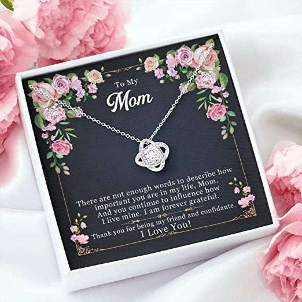 Mom Necklace, Gift For Mom Necklace To My Mom”Enough Words-So” Necklace Gift For Mom Gifts for Mother (Mom) Rakva