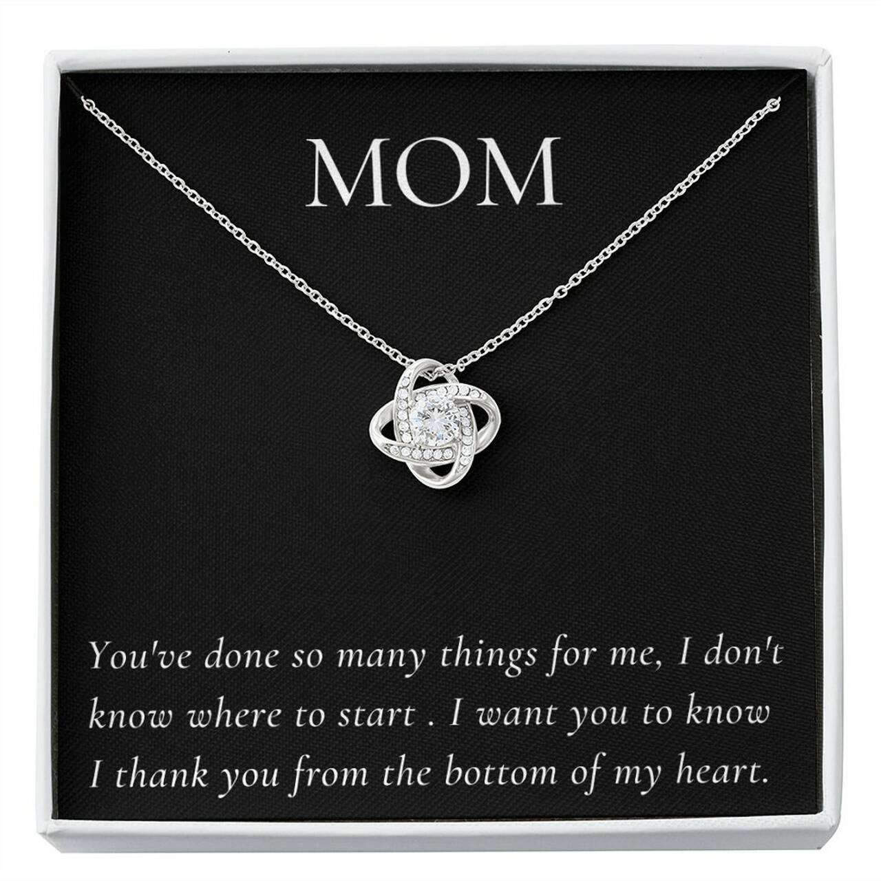 Mom Necklace, Gift For Mom Necklace You’Ve Done So Many Things For Me Gifts for Mother (Mom) Rakva